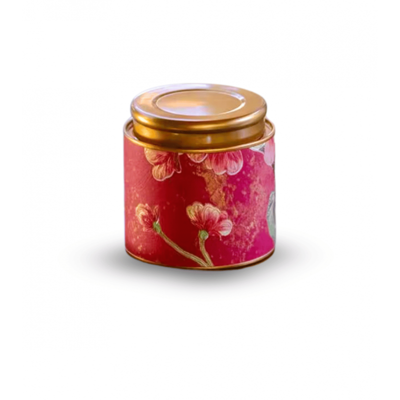 Crimson Floral Tea Caddy
